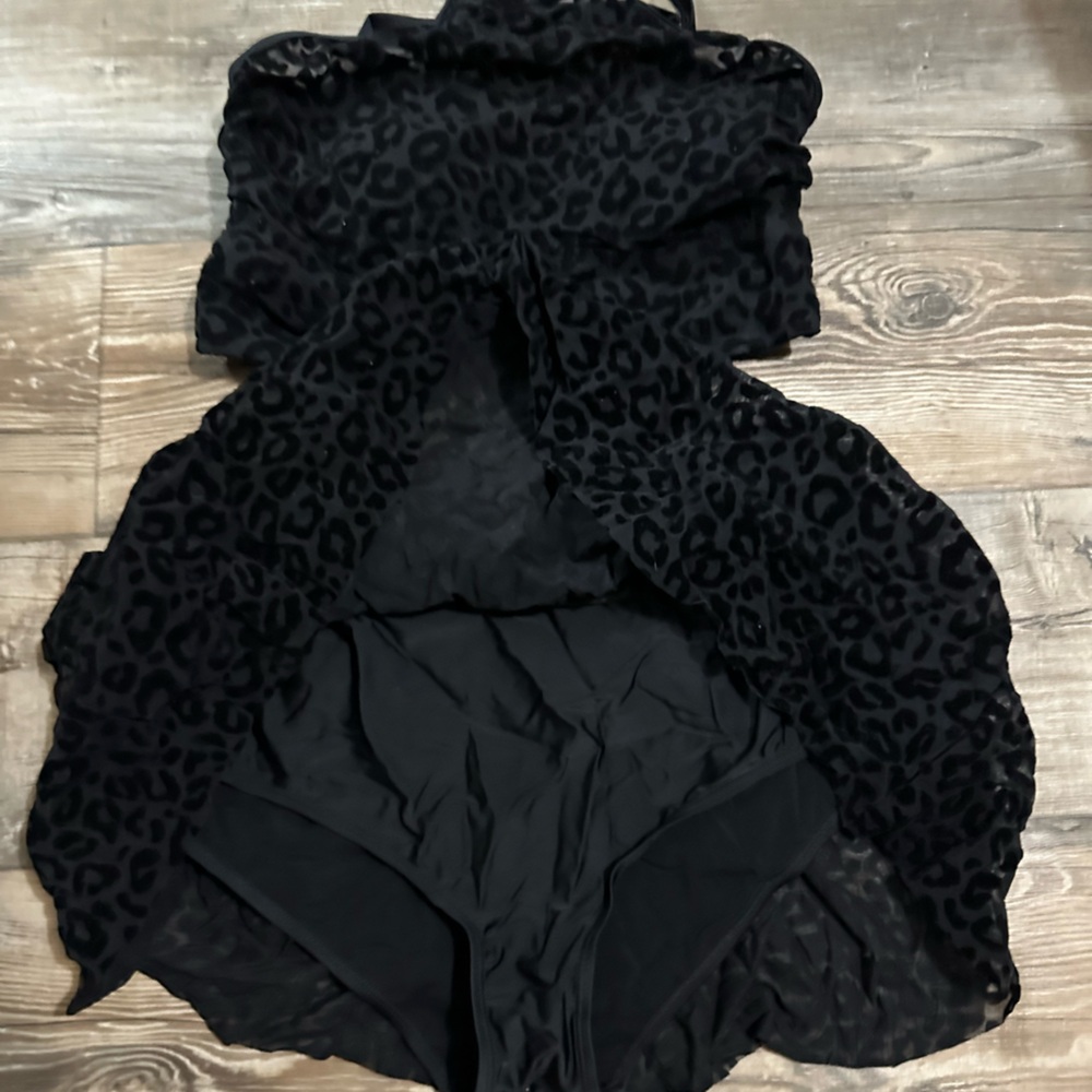 Torrid Black Leopard Print Skirt Set - Picture 4 of 8